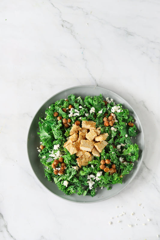 Chicken Kale Caesar salad